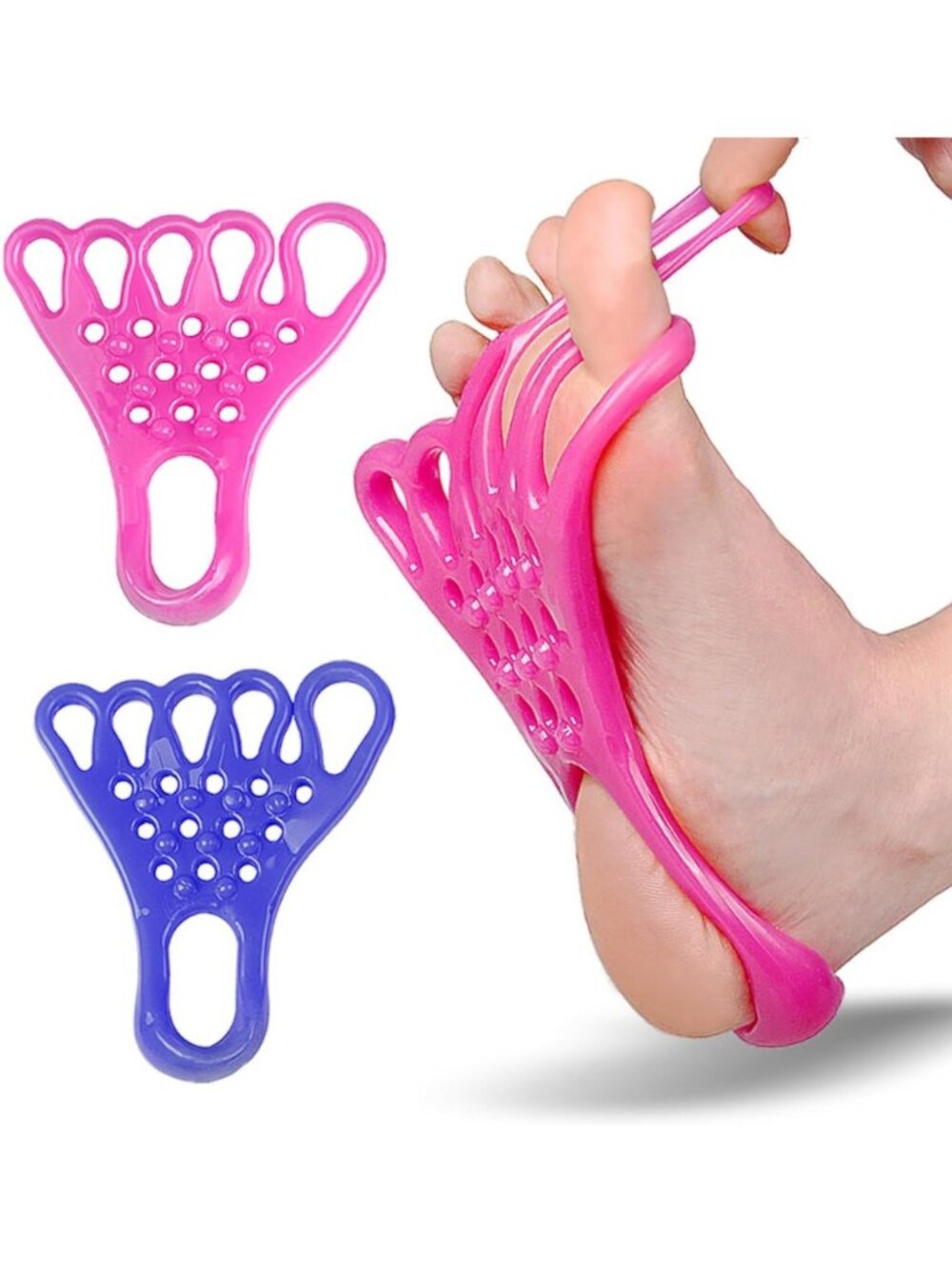 Toe Resistance Bands Toe Stretcher Strengthener Loop for Yoga Pilates Feet